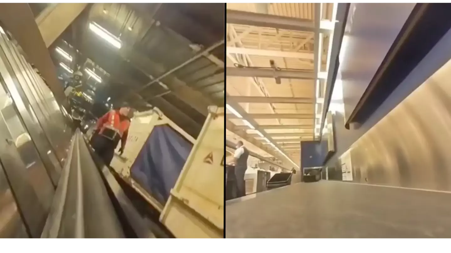 Footage shows what happens to your luggage after it’s checked in