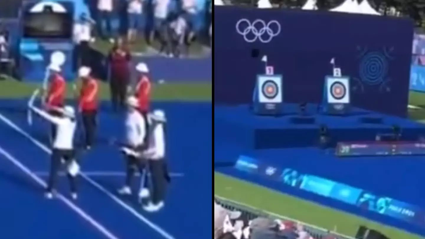 Sports fans left stunned after realising how far archers actually have to shoot at Paris Olympics