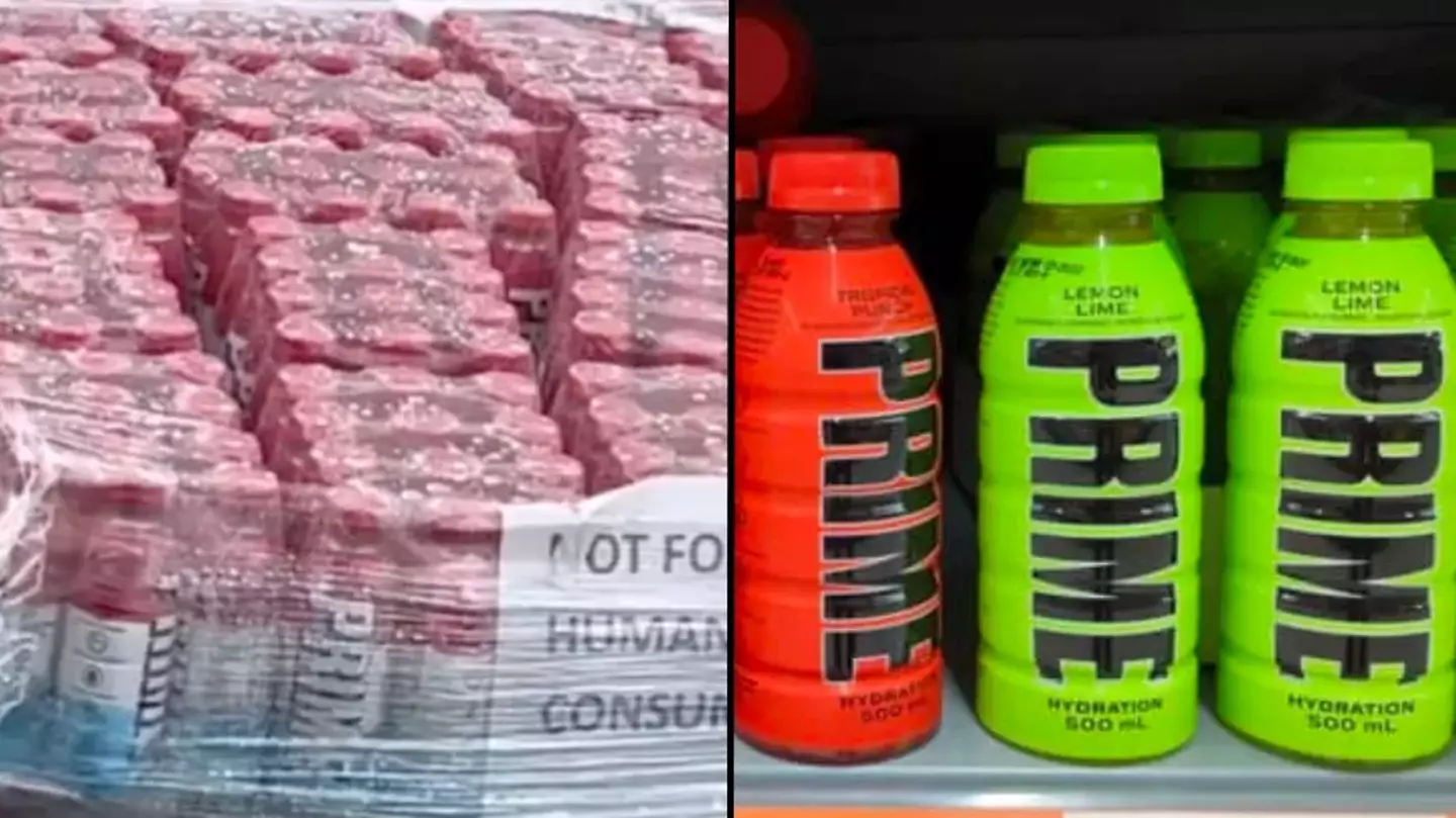 Thousands of Prime bottles are being destroyed in the UK