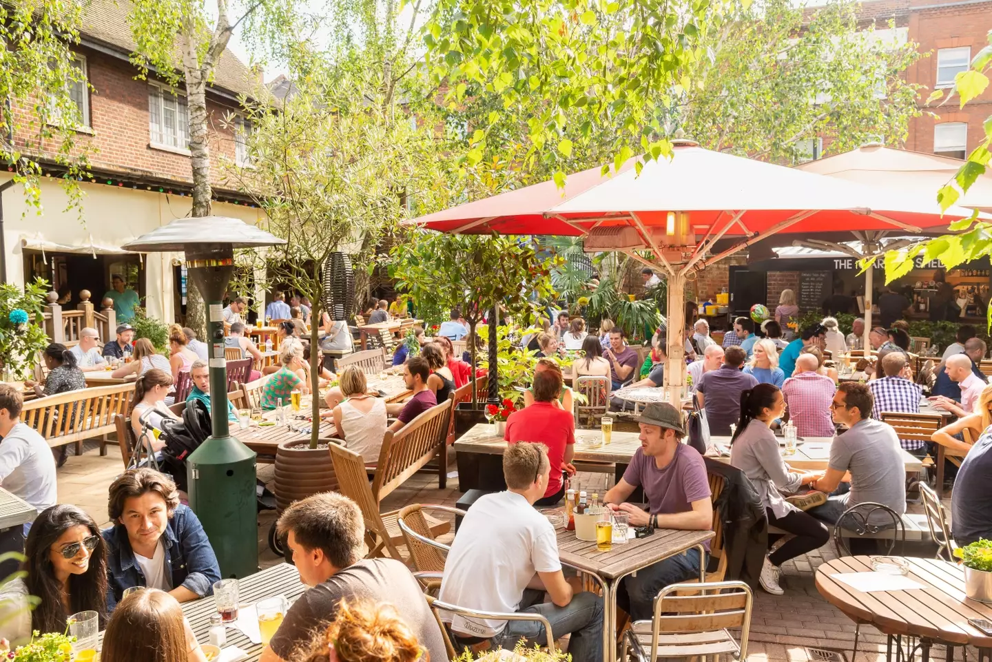 If forecasters are correct, pub gardens will look something like this.