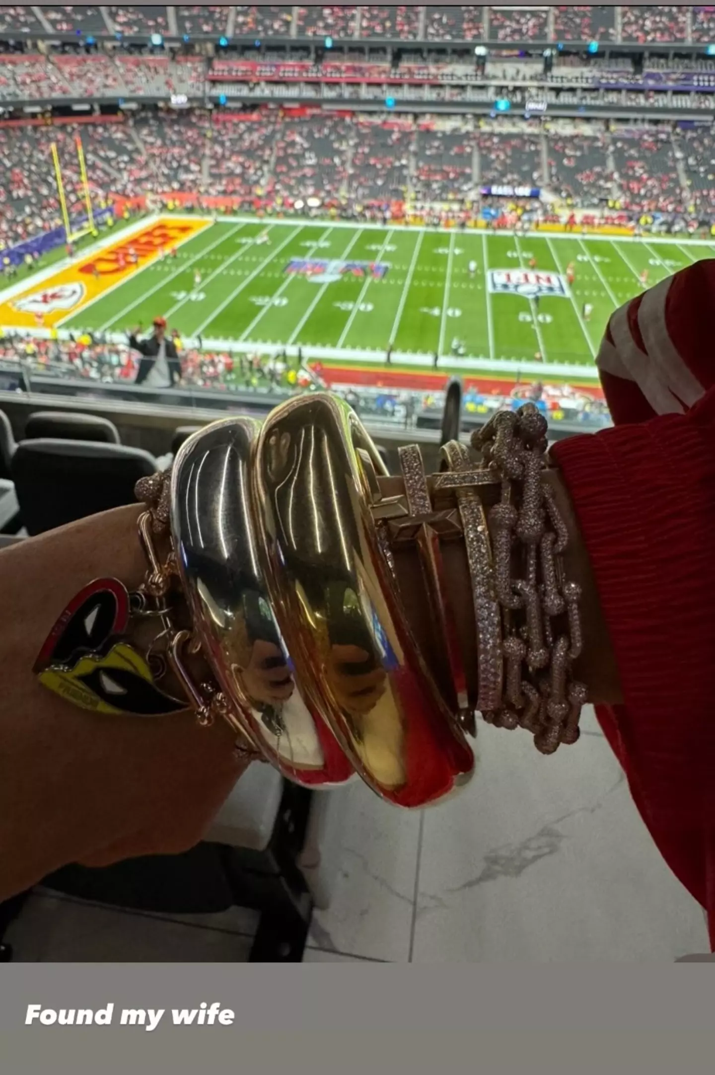 Lively wore Deadpool jewellery to the Super Bowl.