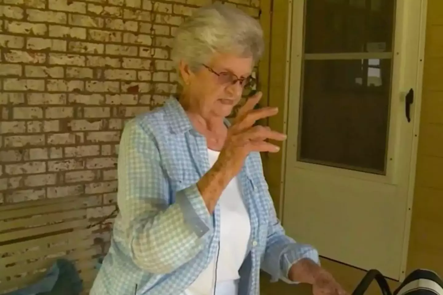 A 90-year-old woman fought off a bear with only a garden chair.