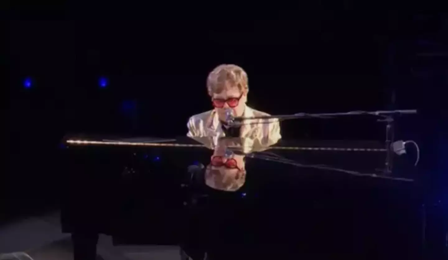 Elton John's performance at Glastonbury was his final live show in the UK.
