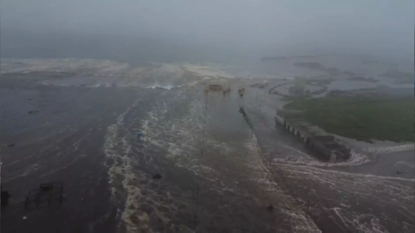 The powerful earthquake triggered huge floods near the epicentre in Russia (Kamchatka of Geophysical Survey/Anadolu via Getty Images)