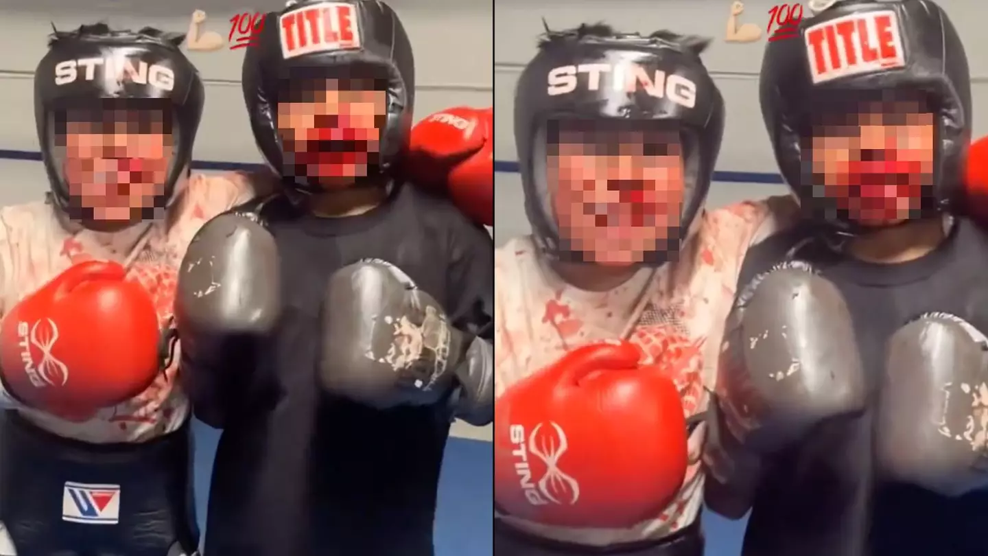 Boxing coach divides internet after letting 9 and 10-year-old spar until bleeding