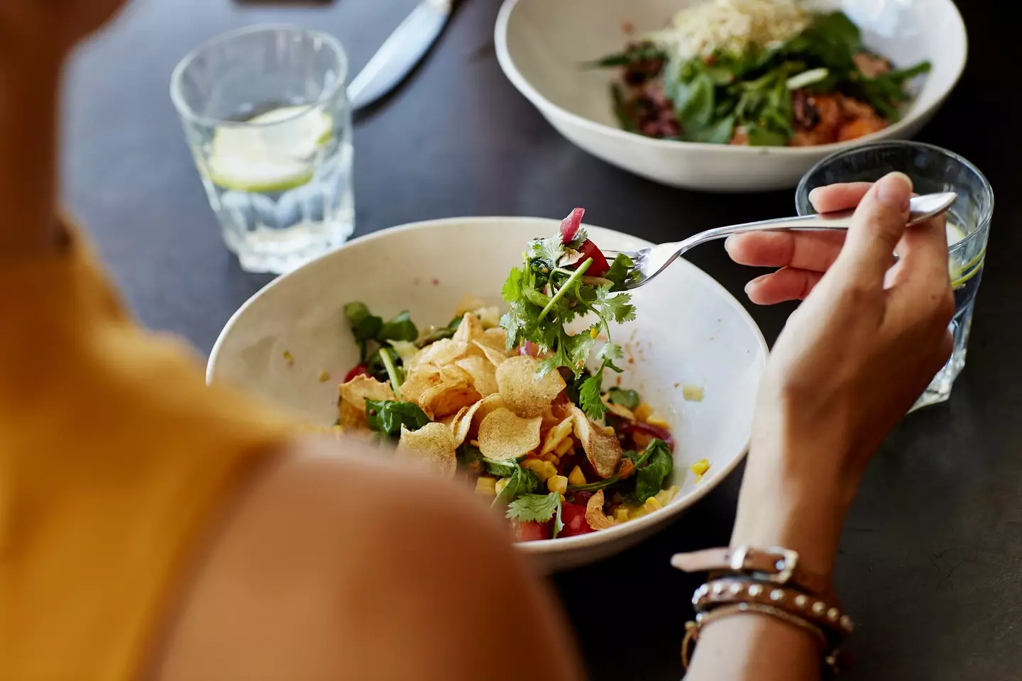 A health expert has warned it you should always avoid one certain thing in restaurants and bars. (Getty stock images)