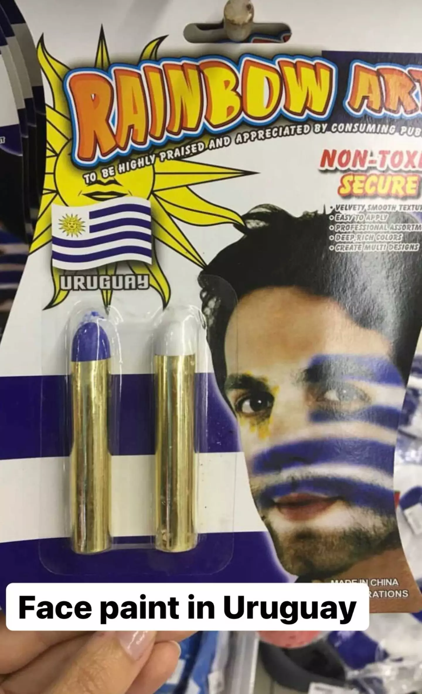 BJ Novak appears on packaging across the world (BJ Novak / Instagram)