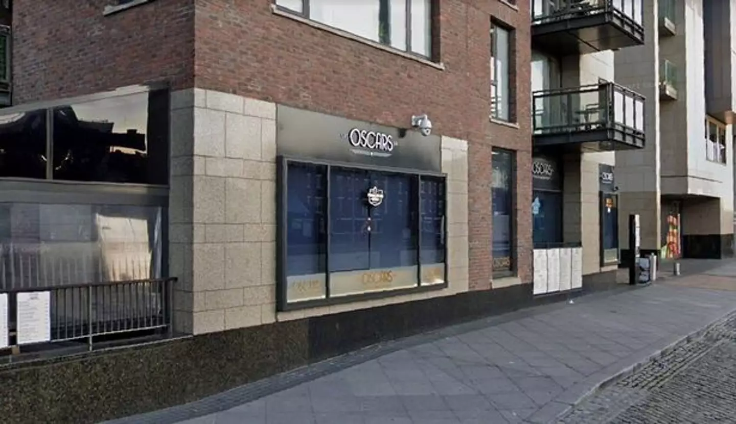 The incident unfolded at Oscars Cafe Bar in Dublin.