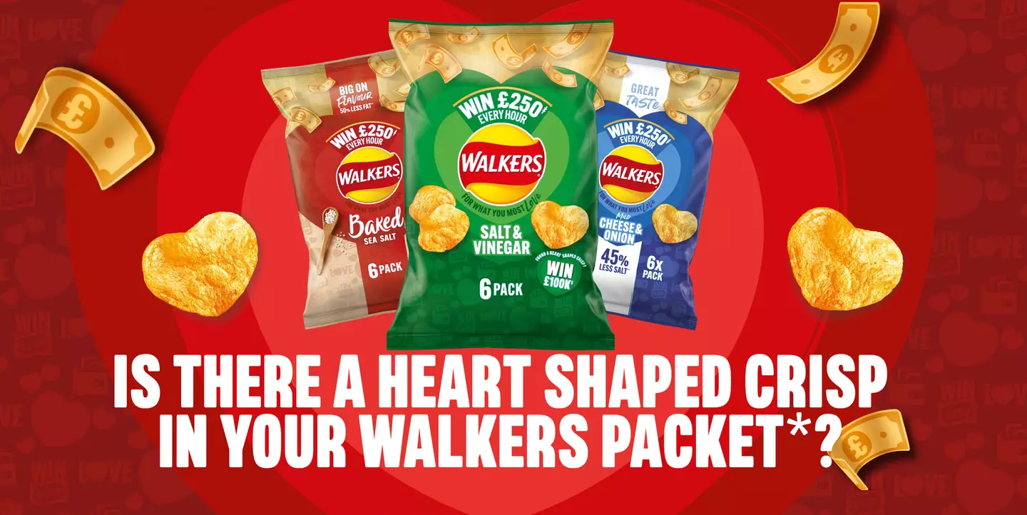 The heart-shaped crisp was worth a massive £100,000.