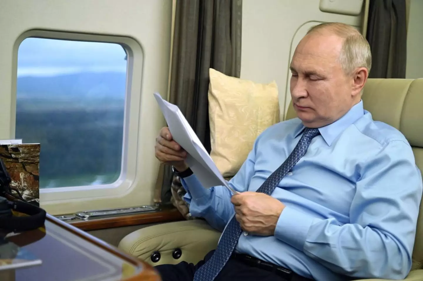Vladimir Putin isn't shy when it comes to threatening nuclear war (DMITRY ERMOLENKO/POOL/AFP via Getty Images)