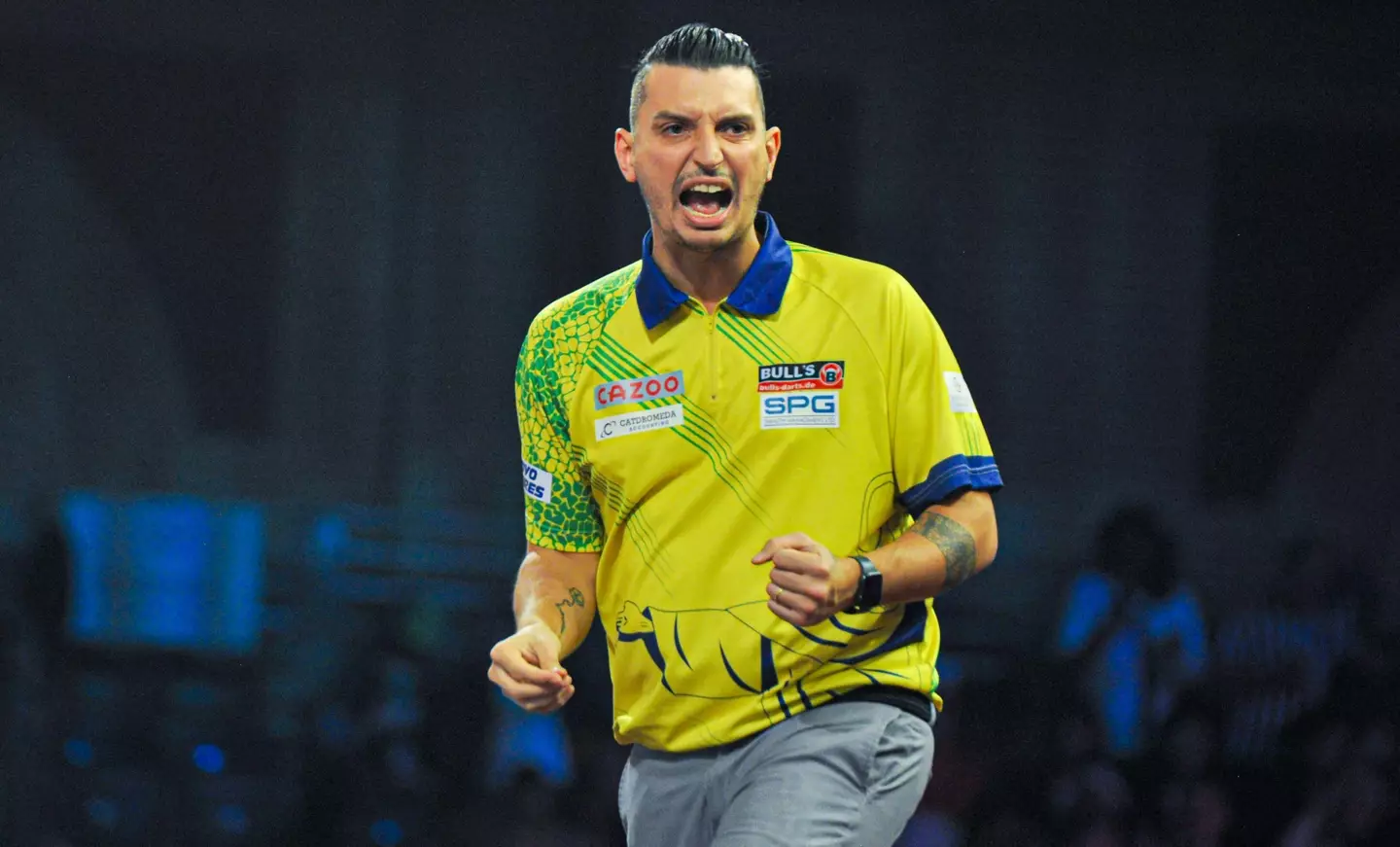 Portela appeared at the PDC World Darts Championship in December last year.