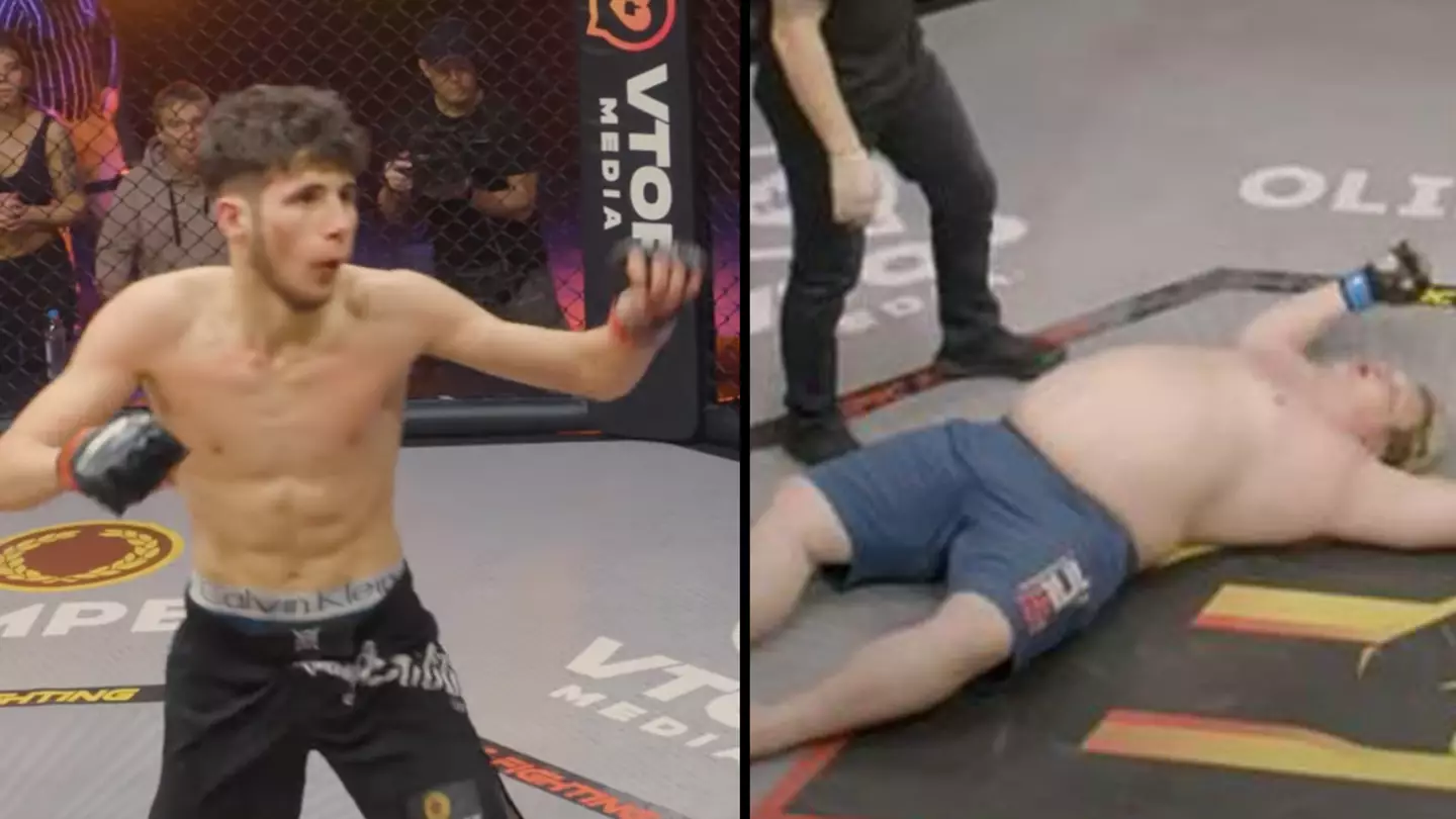 Twenty Seven-Stone MMA Fighter Flattened By Nine-Stone Rival In Mismatch Bout