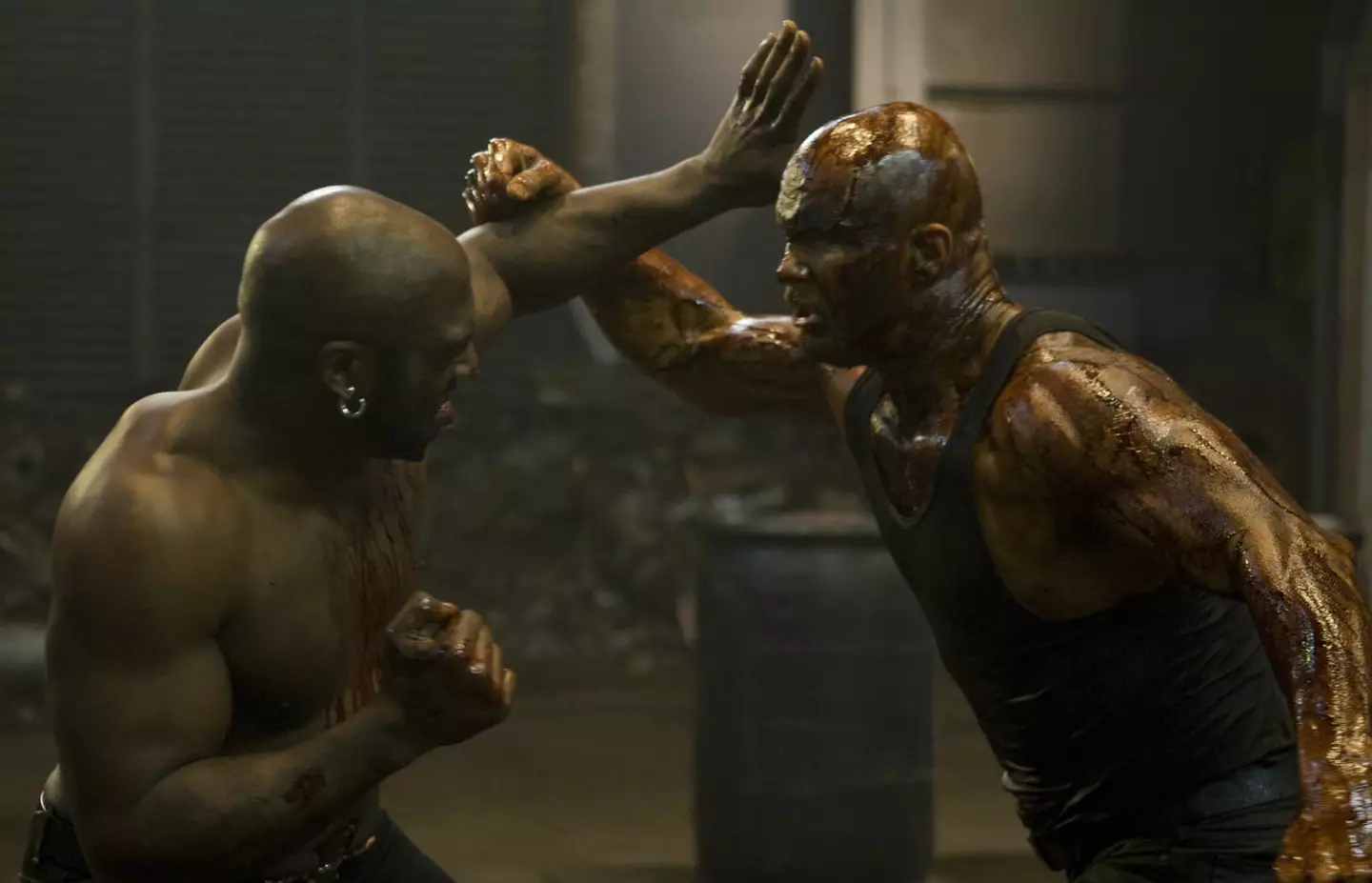 Stone Cold Steve Austin gets messy in the film's brutal fights.