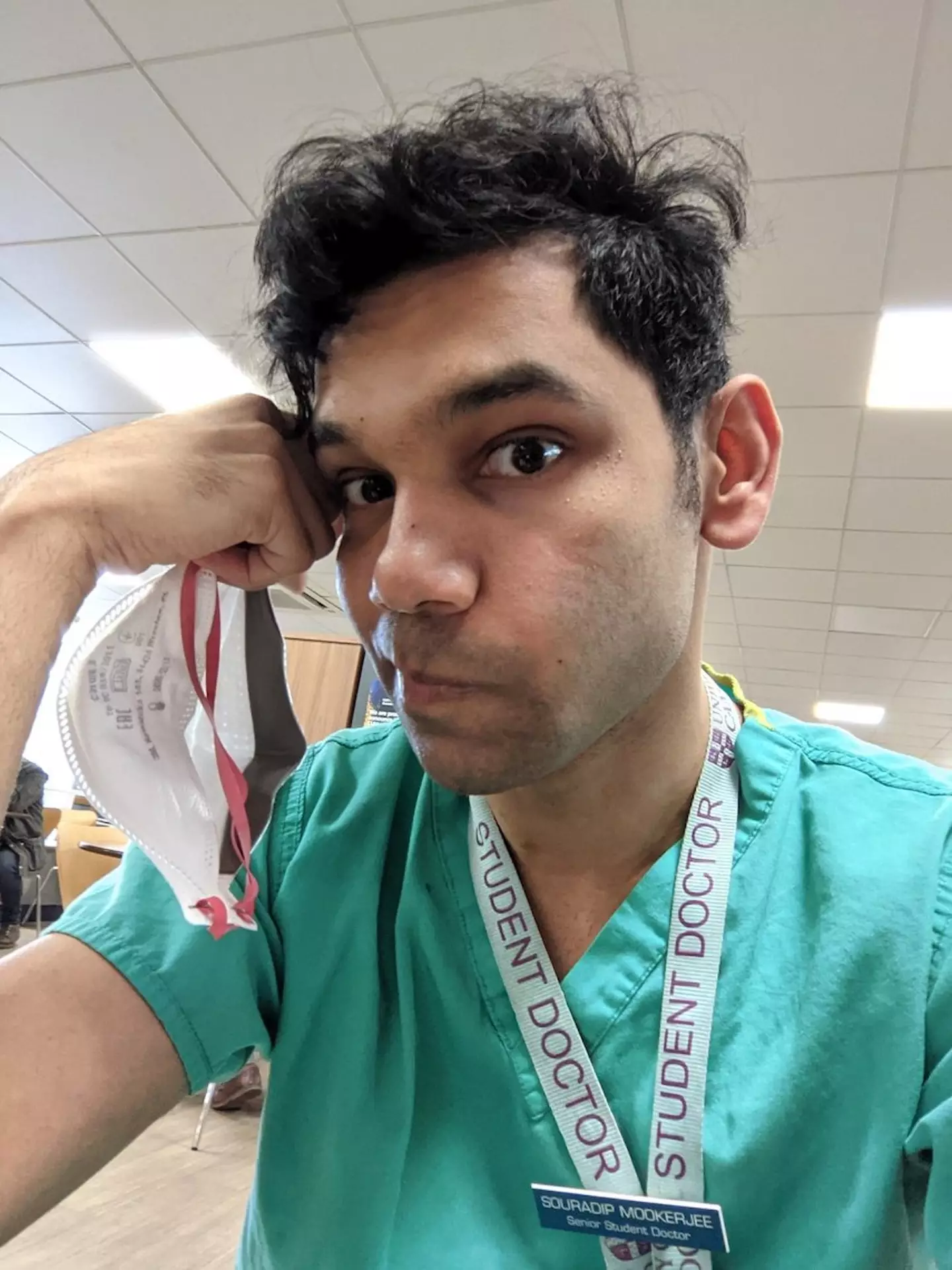 Souradip Mookerjee when he was a junior doctor.