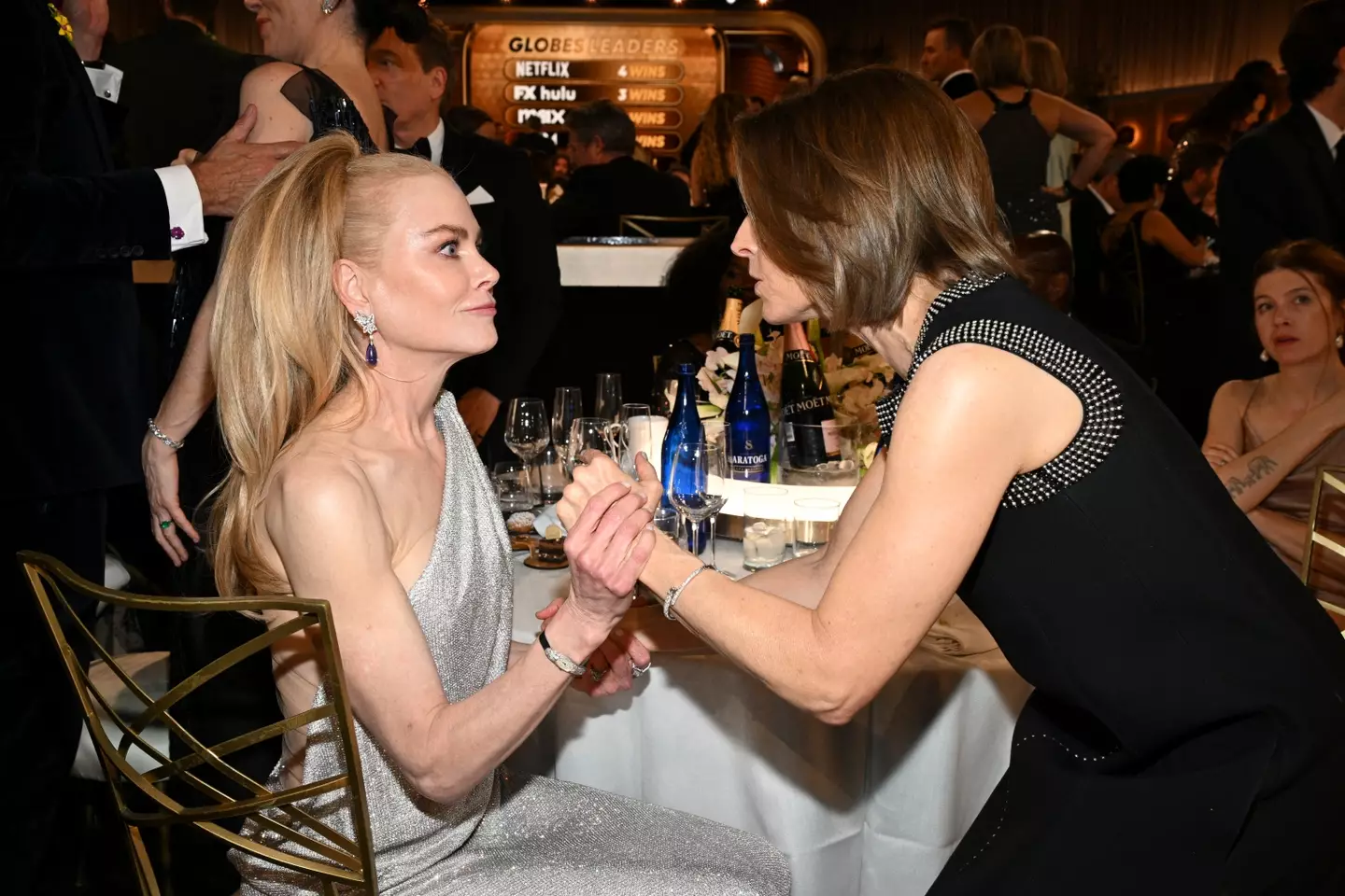 This is apparently a signal of friendship (Michael Buckner/GG2025/Penske Media via Getty Images)