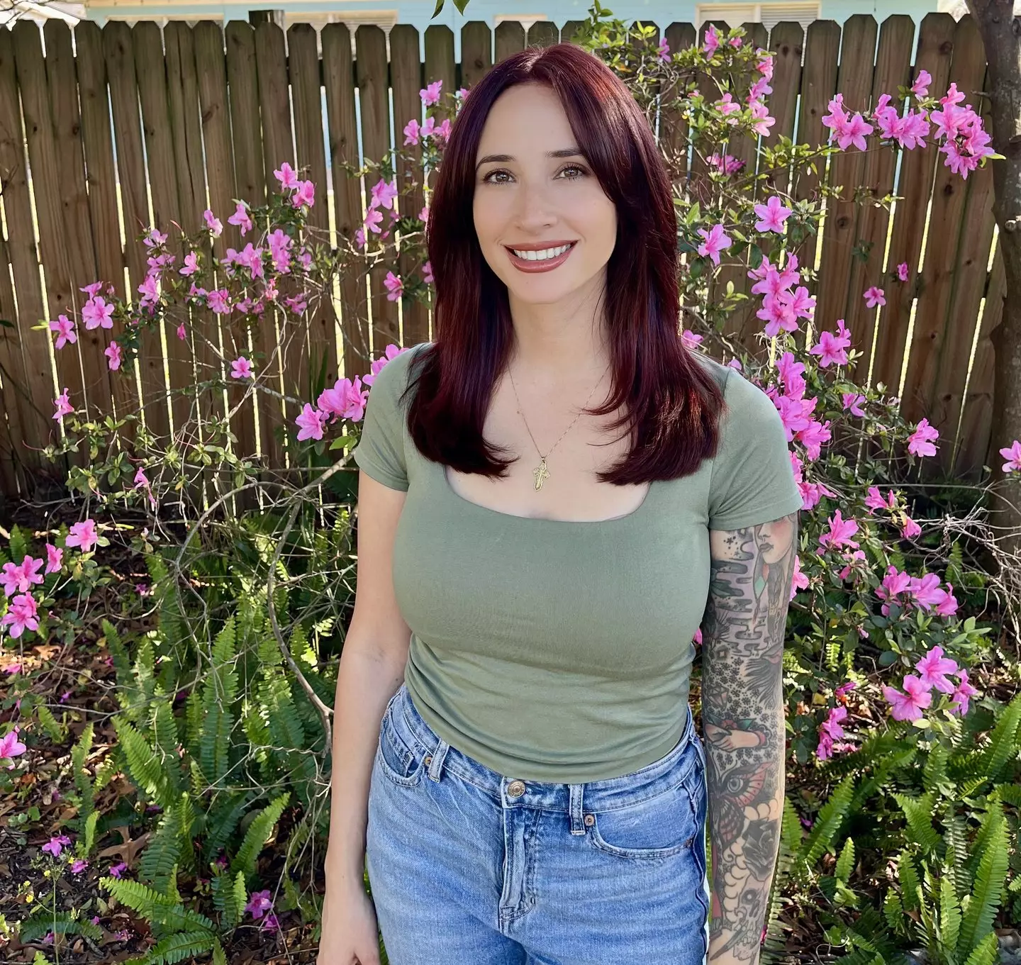 Mum-of-four Elizabeth Presson had an 'abnormally bad headache' that she put down to the stresses of parenting (Kennedy News and Media)