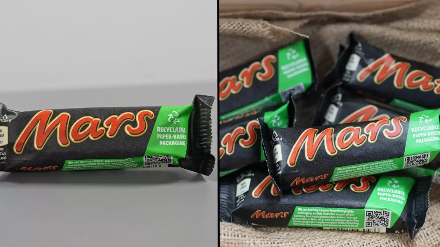 Mars bar wrappers changed from plastic to paper in UK trial