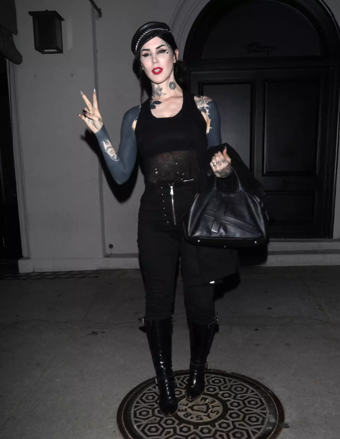 Von D has blacked out most of her tattoos (jfizzy/Star Max/GC Images)