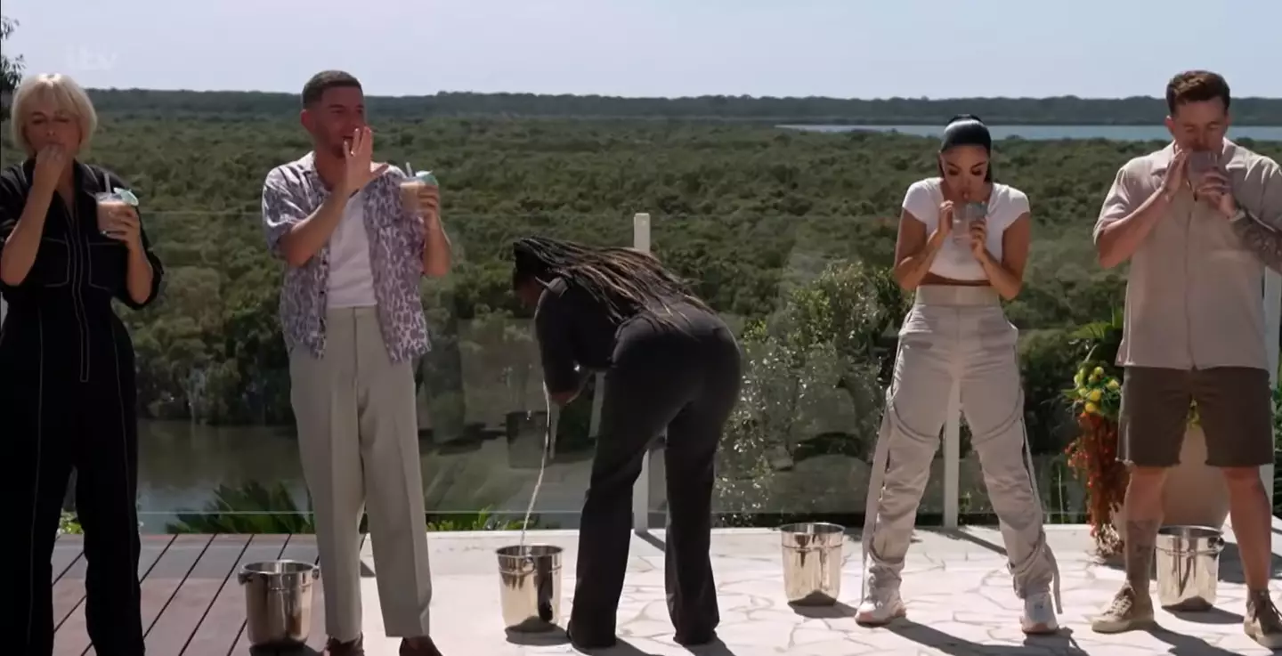 The task from last year's opening saw teams forced to drink a vile mixture (ITV)