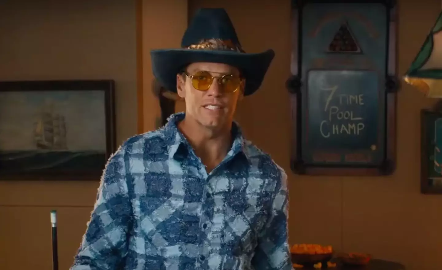 Brady during the BetMGM ad.
