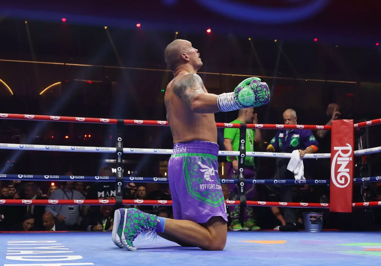 Oleksandr Usyk emerged victorious over Tyson Fury once again (Richard Pelham/Getty Images)