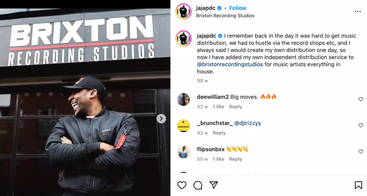 Soze now owns Brixton Recording Studios.