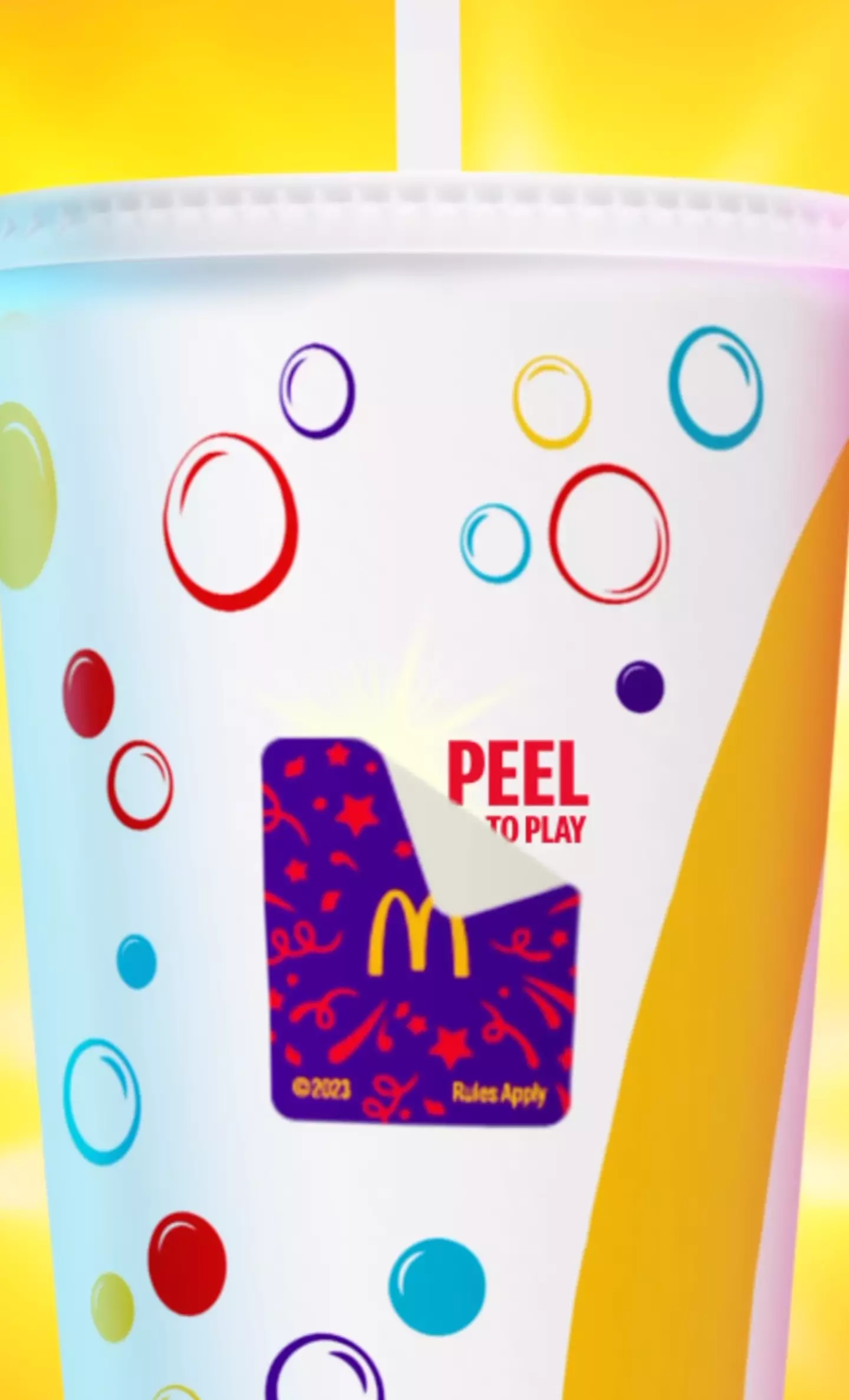 Winning Sips is McDonald's latest game.