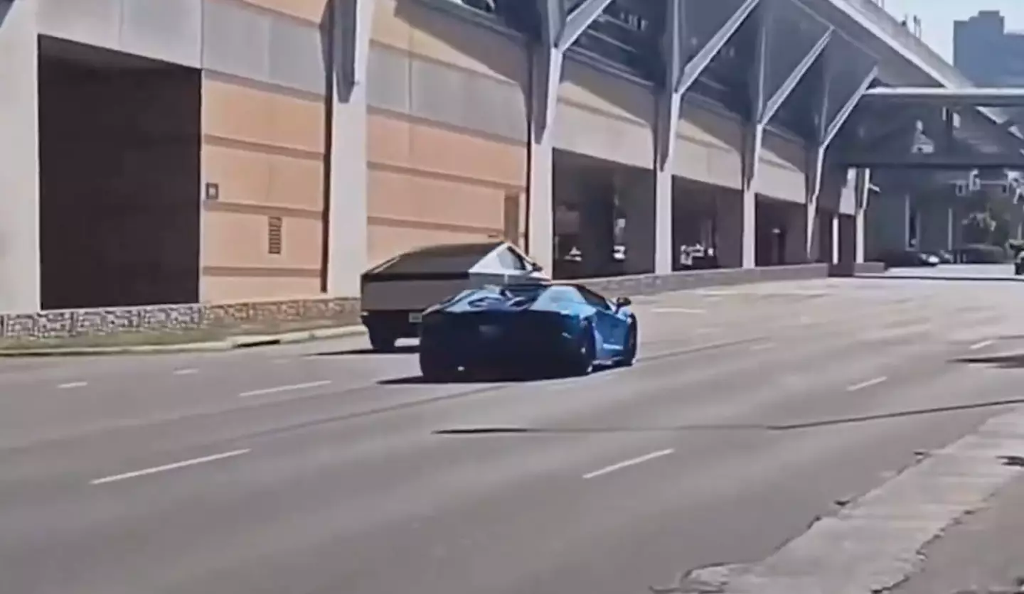 The Tesla comfortably emerged victorious (X/Tesla Archive)