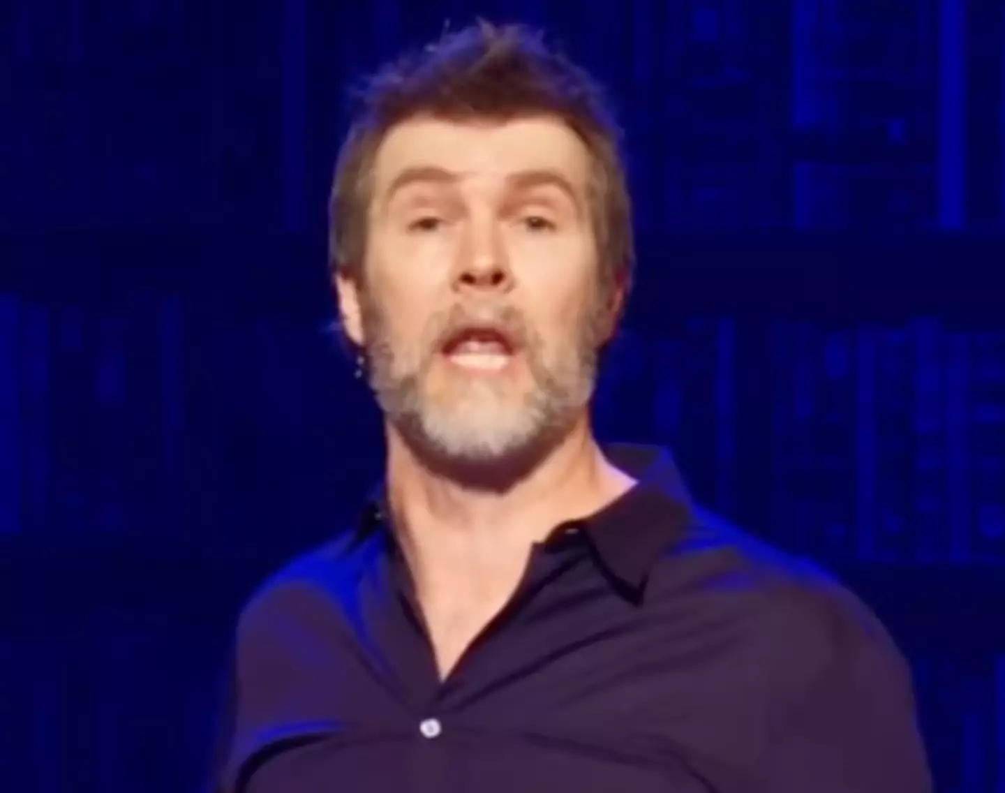 Rhod Gilbert returned to stage in Swansea.