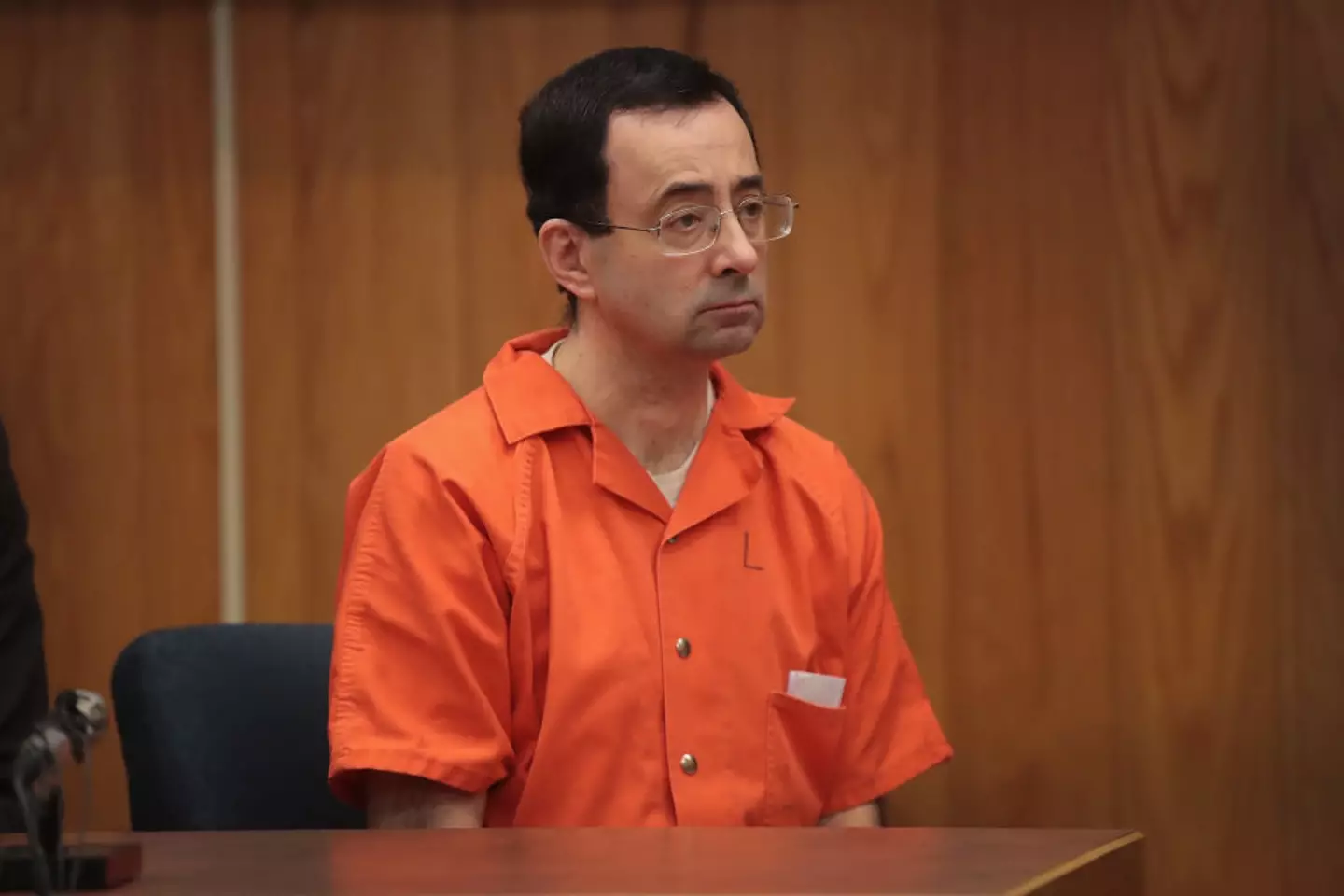 Former Olympic doctor Larry Nassar is a convicted sex offender, and Epstein wrote to him before he died (Scott Olson/Getty Images)