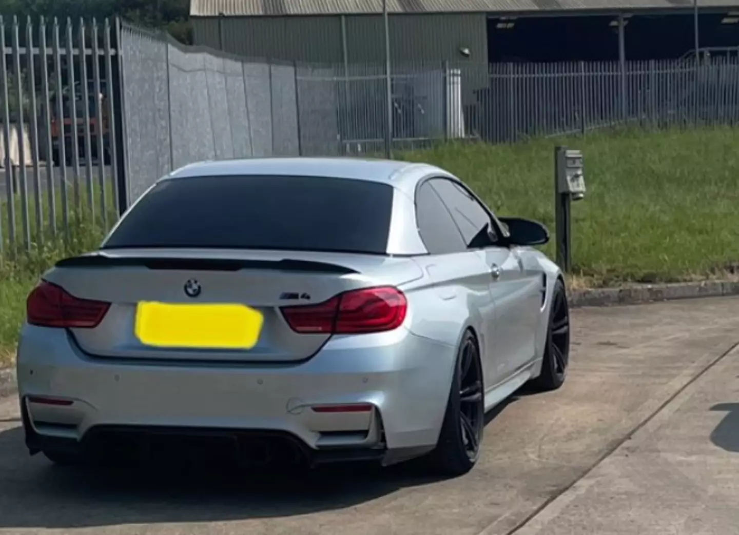 The groom was speeding down the M4 to the wedding.