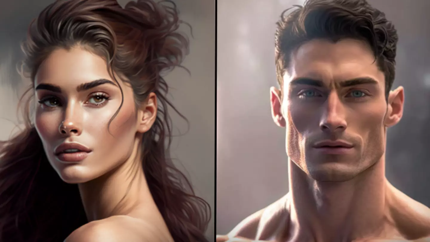 AI shows what the perfect man and woman look like