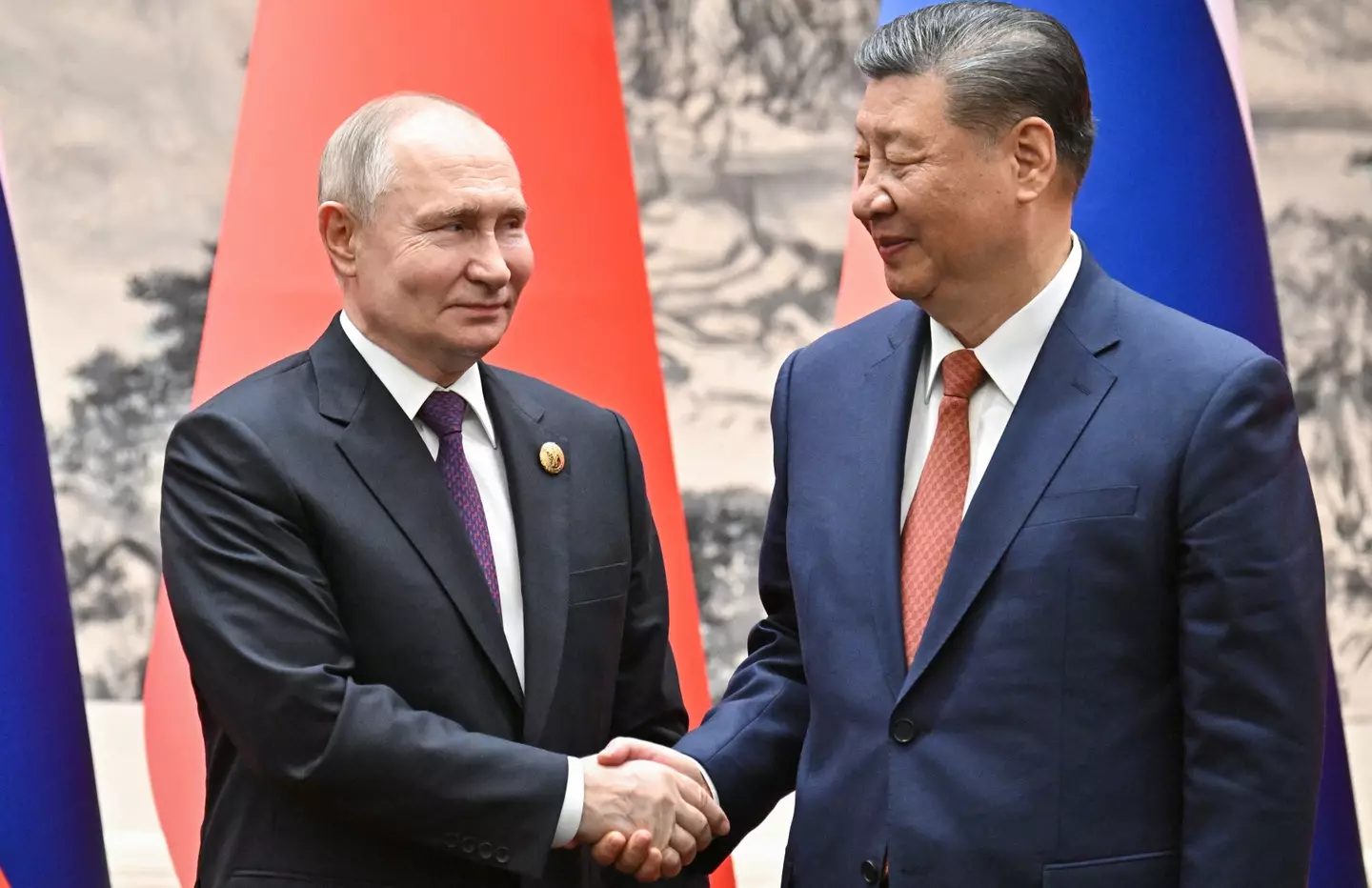 Trump has urged NATO nations to put pressure on both Russia and China (SERGEI BOBYLYOV/POOL/AFP via Getty Images)