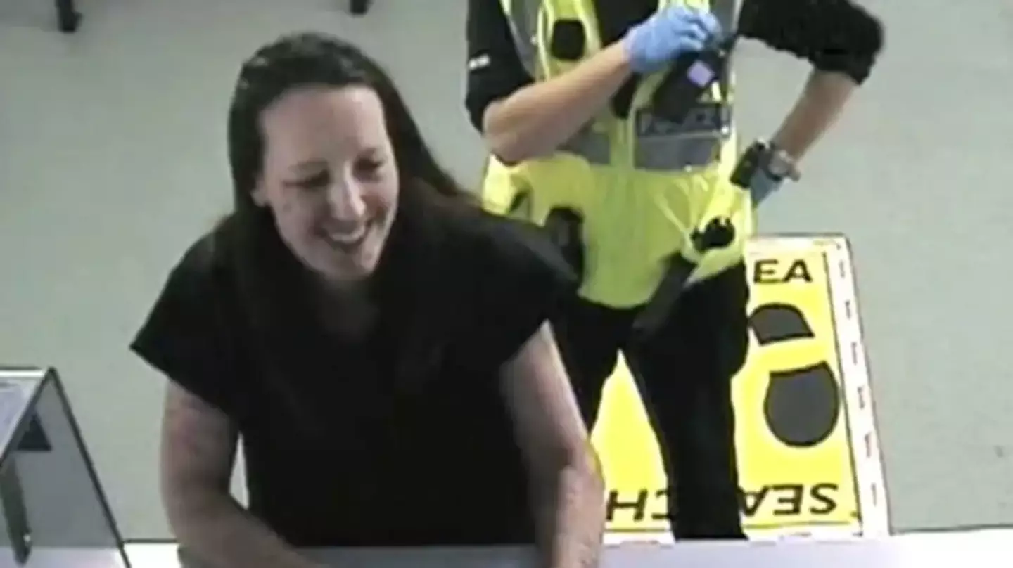 Dennehy laughing and joking while in custody.