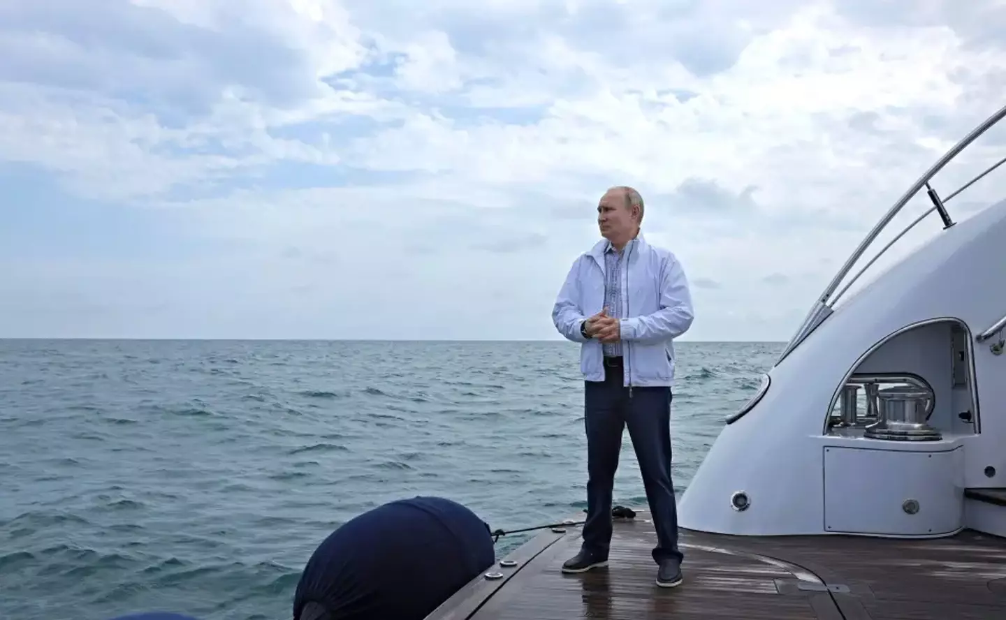 Putin onboard a different superyacht.