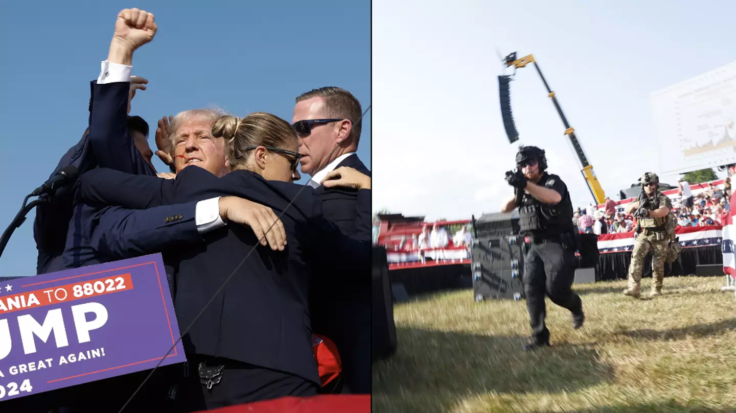 Photo shows moment bullet narrowly missed Donald Trump in assassination attempt
