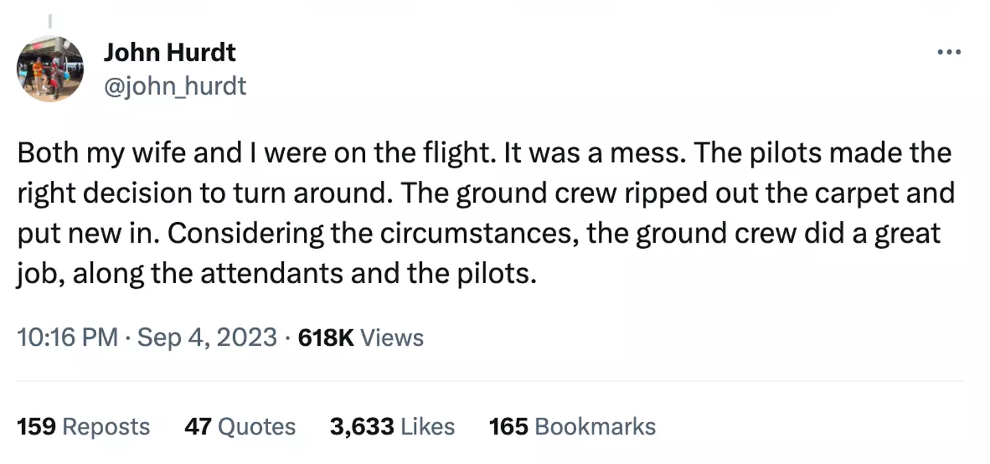 Passengers onboard the faecal flight revealed exactly what it was like.