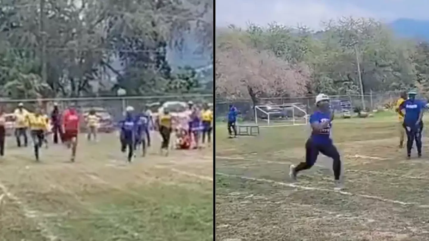 Olympic champion turns up at son's school and destroys parents in 100m race