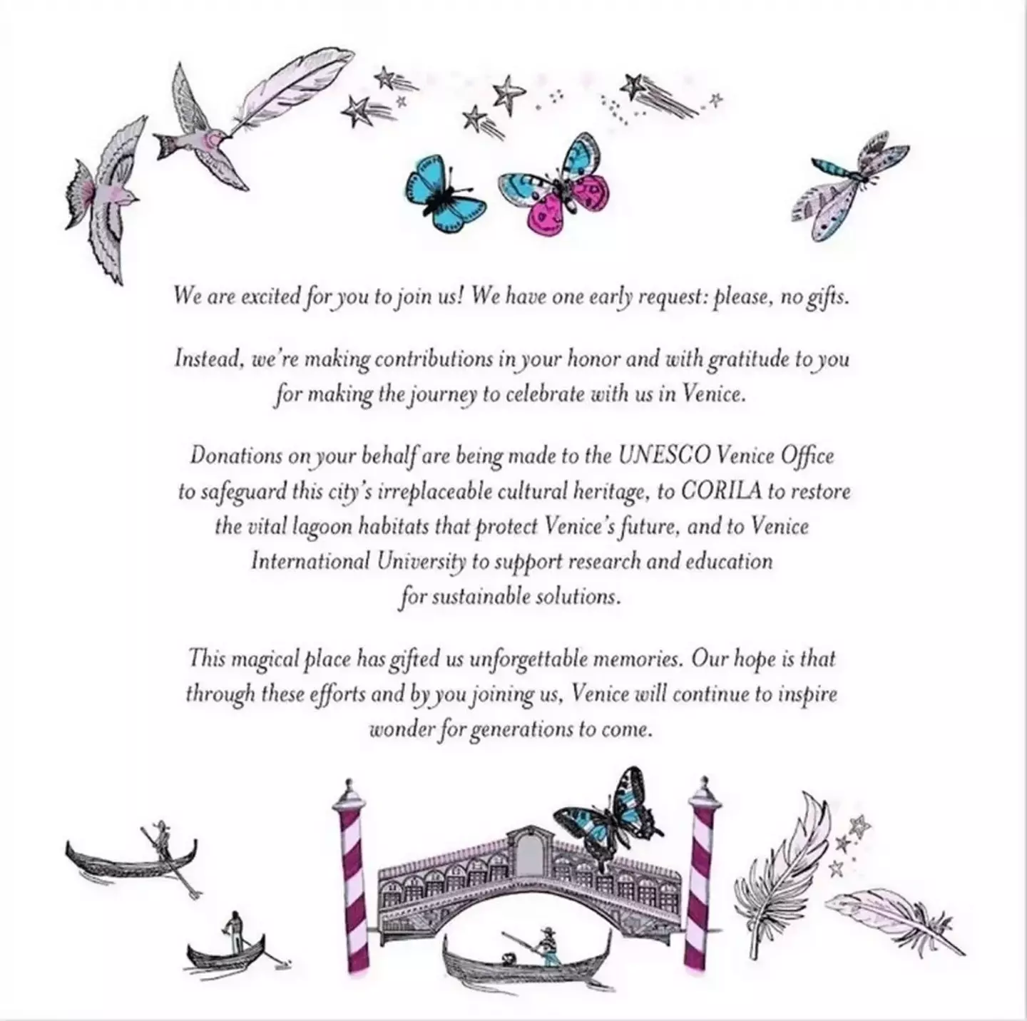 Their wedding invite has allegedly been leaked (ABC News)