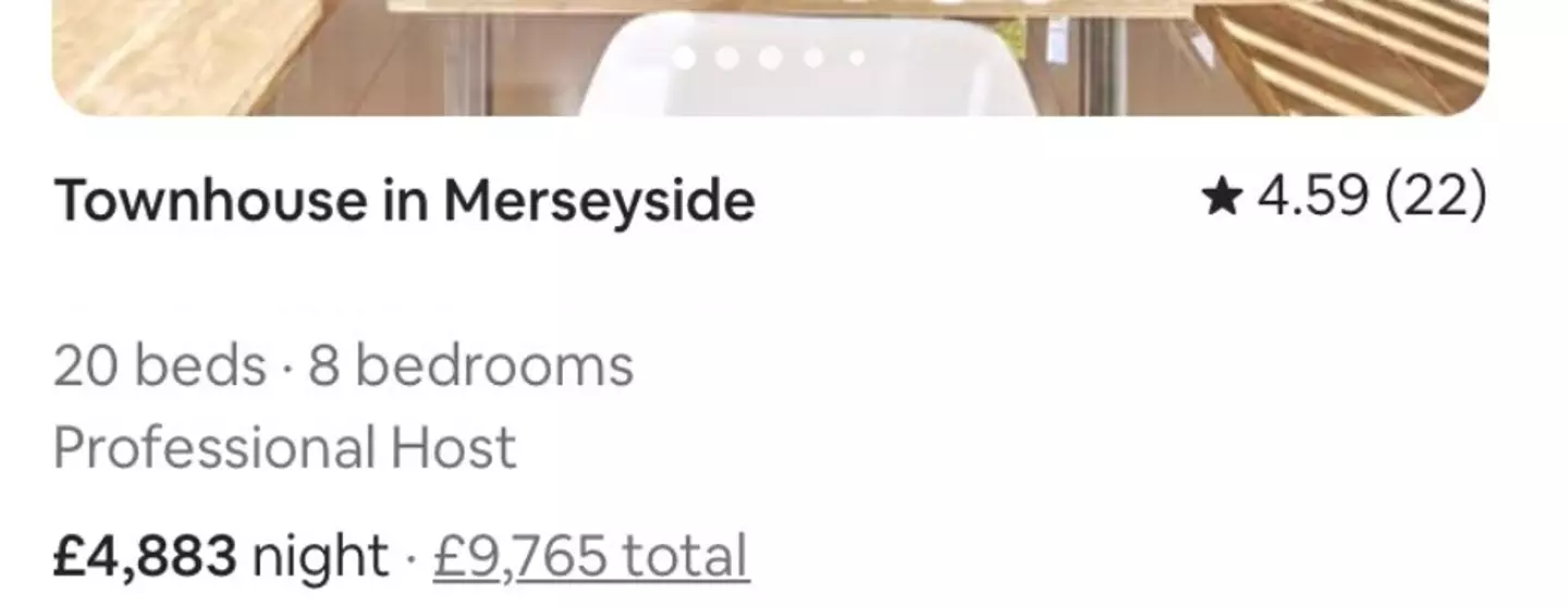 The Airbnb tripled in price after the Eurovision city was announced.