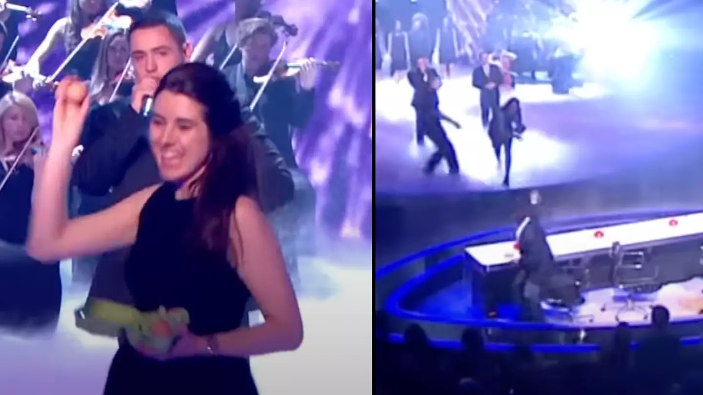 It's been 10 years since a woman pelted eggs at Simon Cowell live on BGT