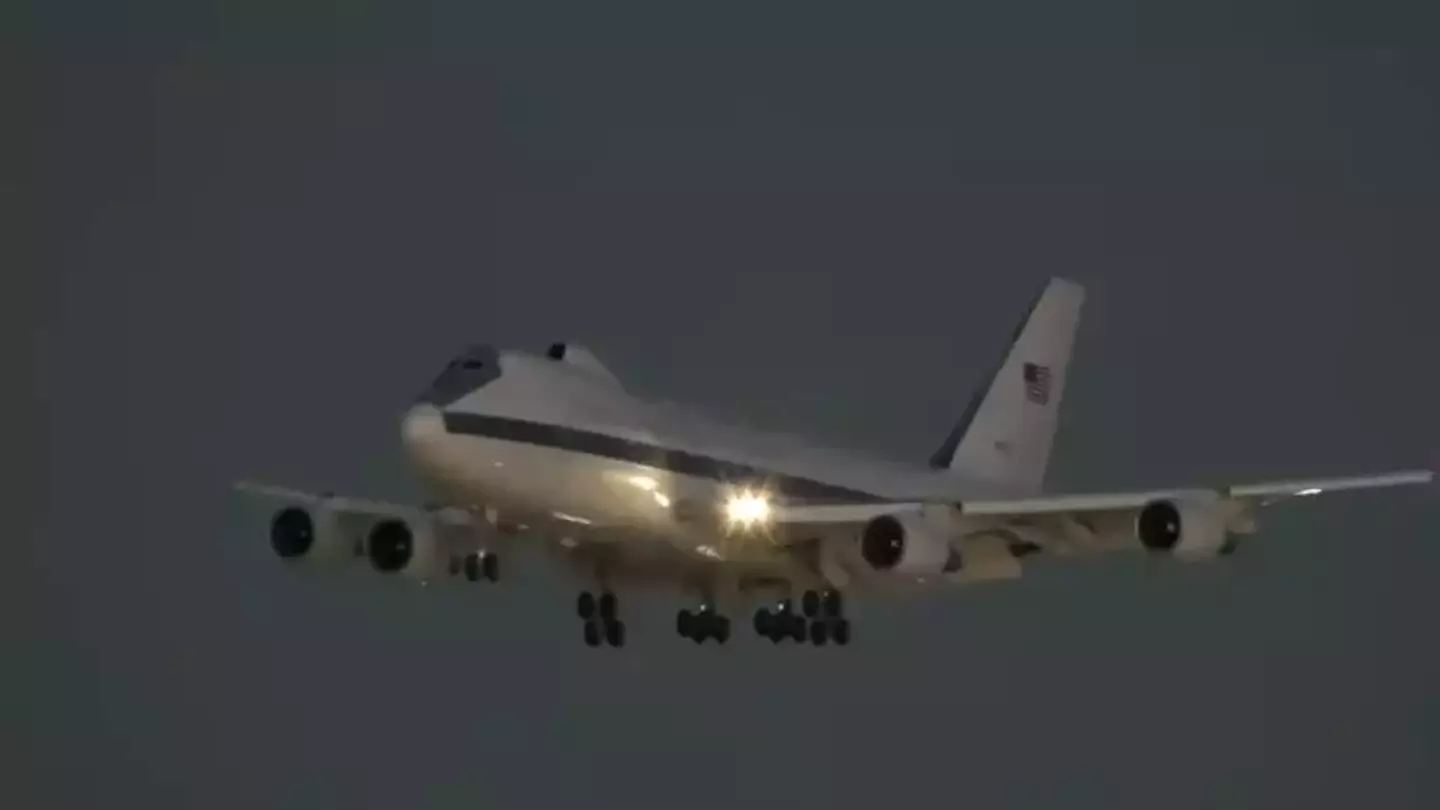 These planes are flown around to keep crews fresh, but the worst case scenario to see one is nuclear war (Airline Videos/YouTube)