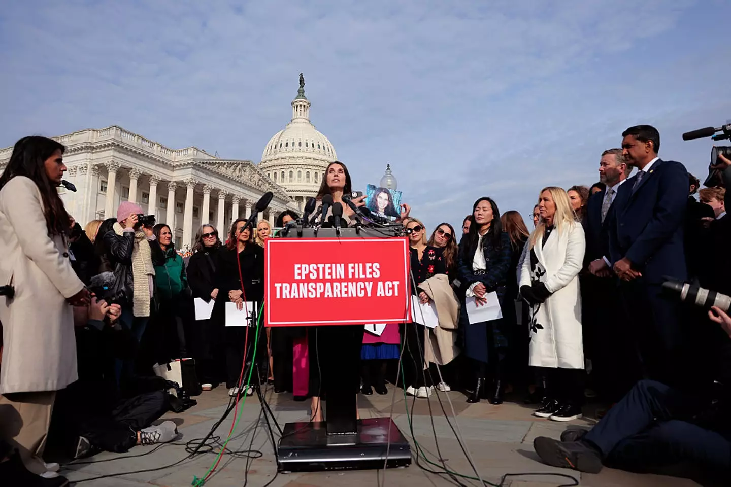 The Epstein Files Transparency Act from last month meant the Department of Justice had until today to release the files (Heather Diehl/Getty Images)