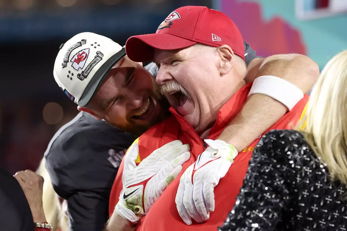 All smiles after winning yet another Super Bowl (Gregory Shamus/Getty Images)