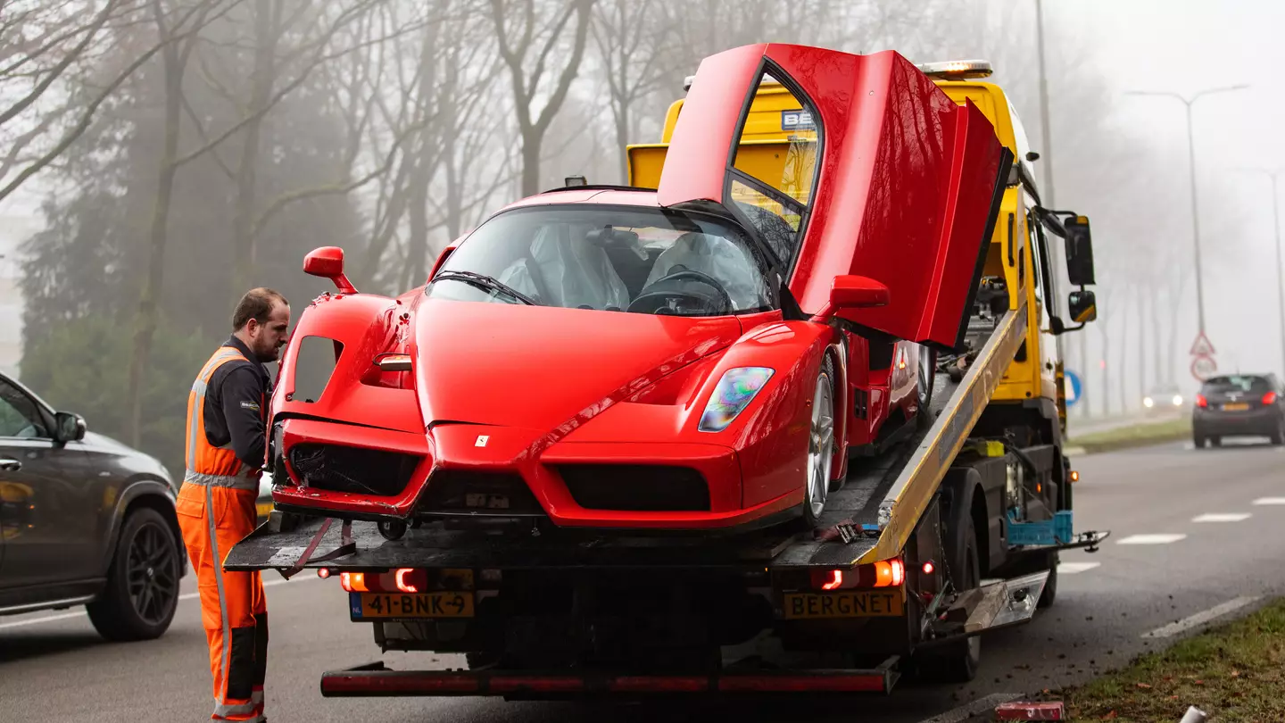 Mechanic Crashes £2.5 Million Ferrari On Way To Dealership