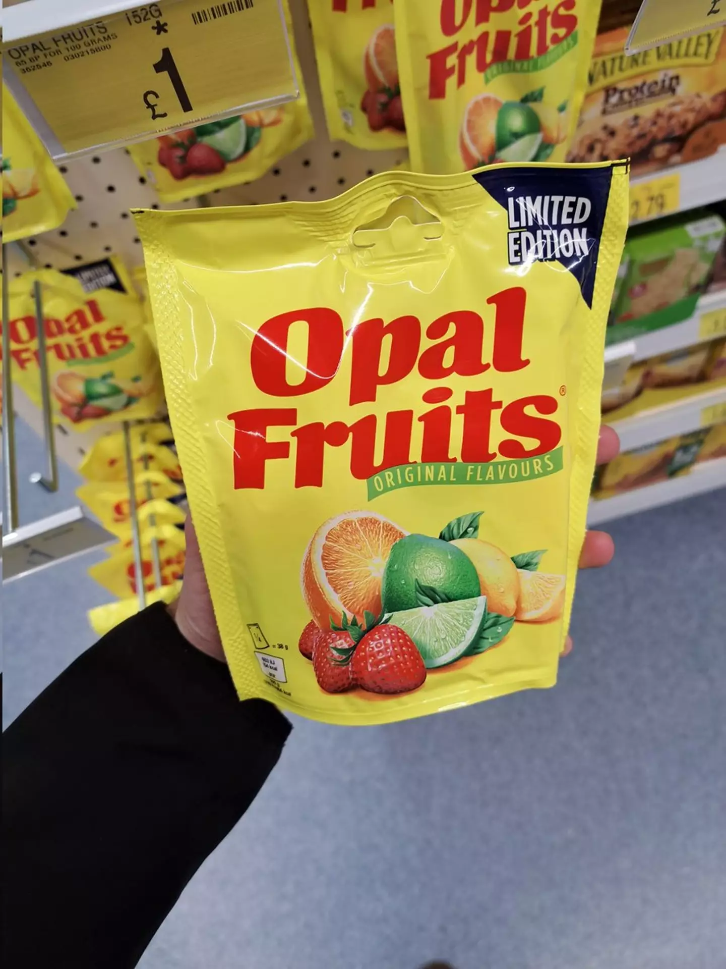 "We have Opal Fruits if anyone is interested?"