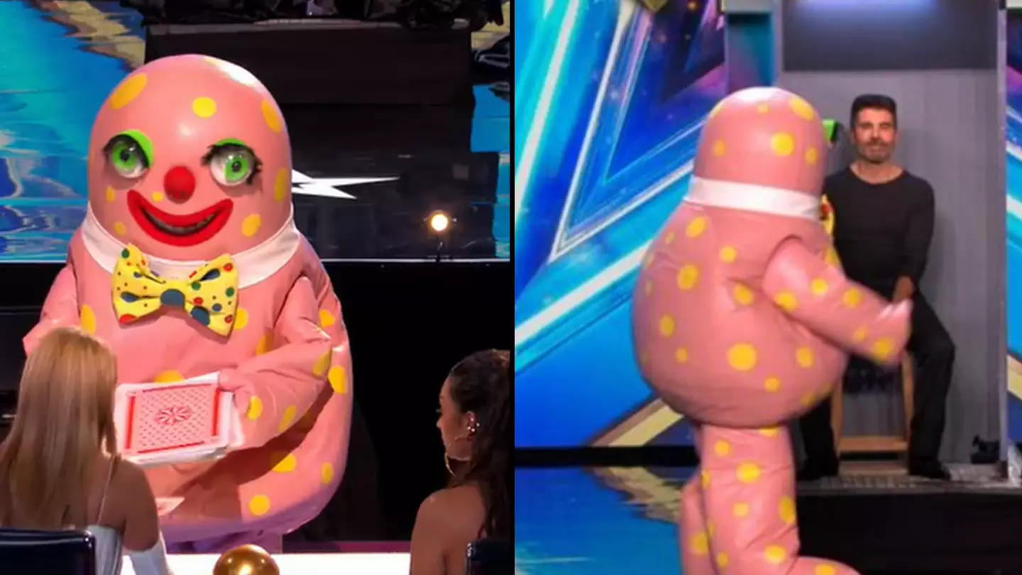 BGT viewers think they've worked out identity of Mr Blobby act which left Simon Cowell raging