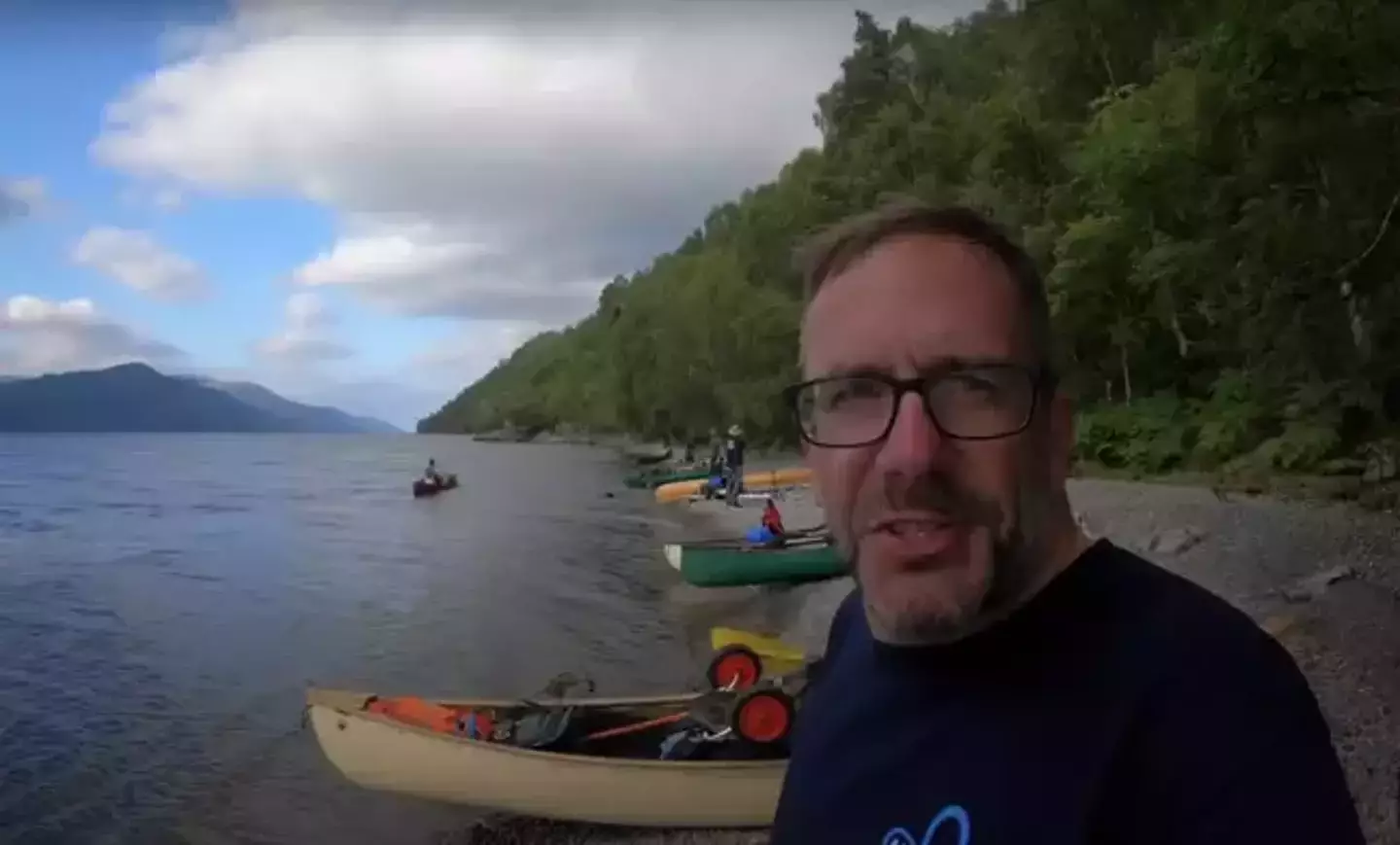 But experts reckoned the clip taken by the wild camper was a hoax (YouTube/Richard Outdoors)