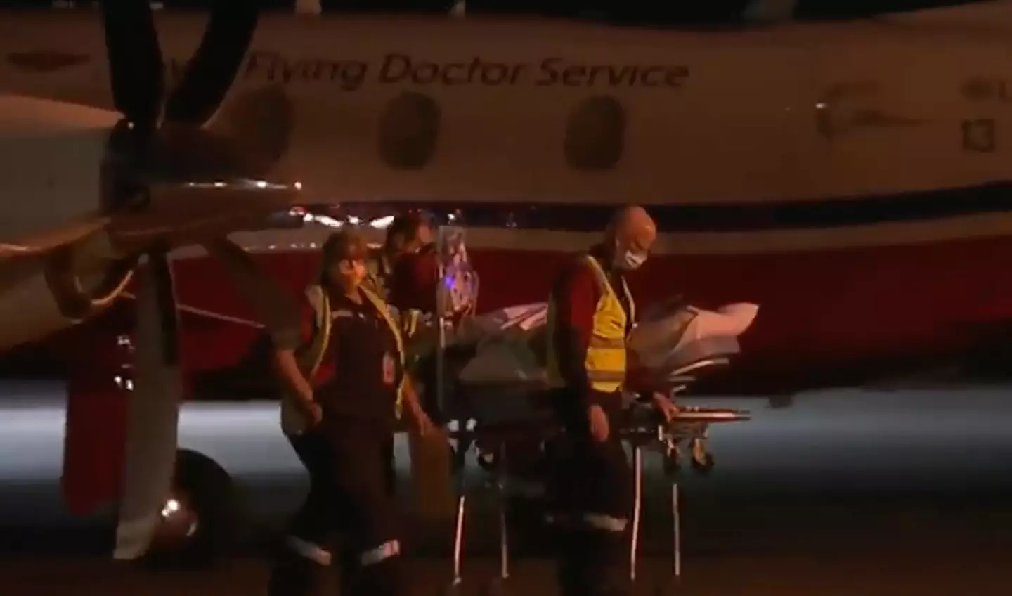 Peck's family went to his side as he began his recovery.