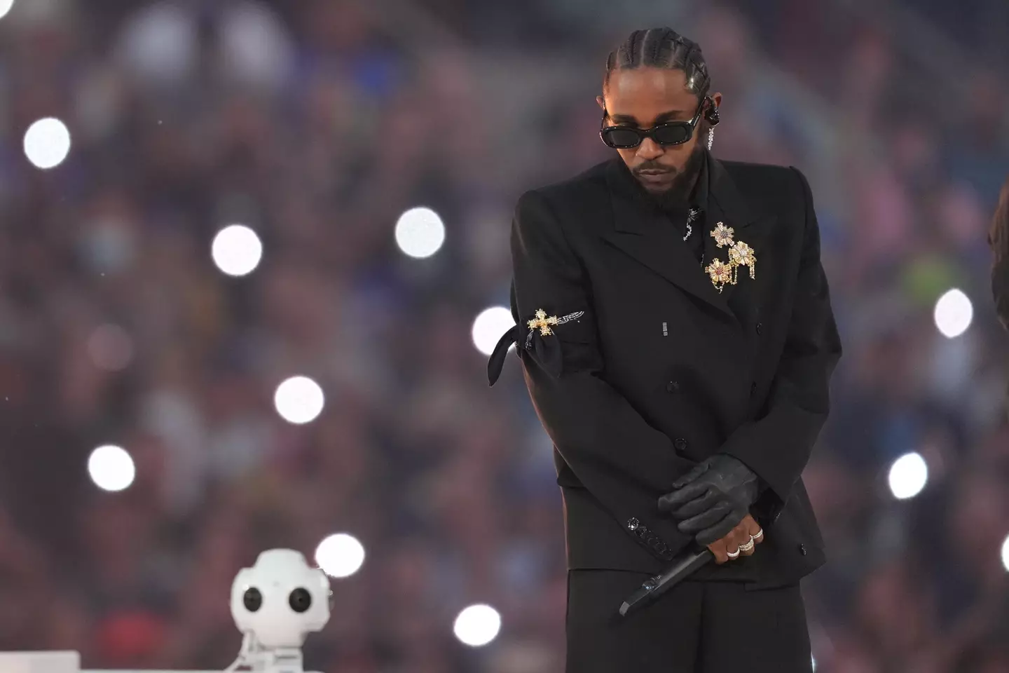 Lamar was one of the guest artists at the 2022 Super Bowl. (Cooper Neill/Getty Images)